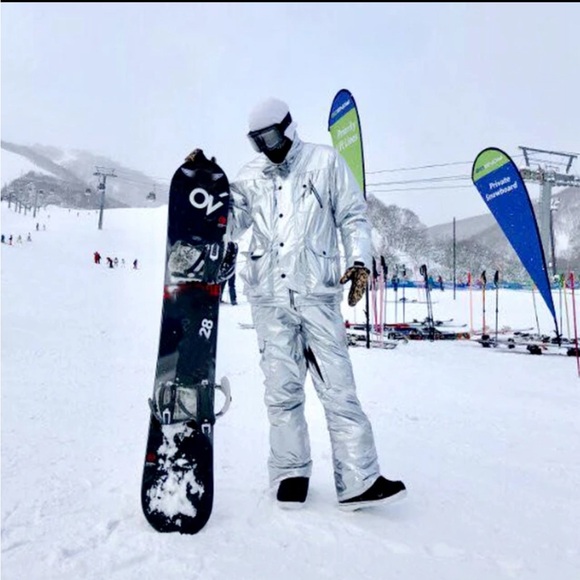 Snow costume silver ski/snowboard NEW - Picture 2 of 7